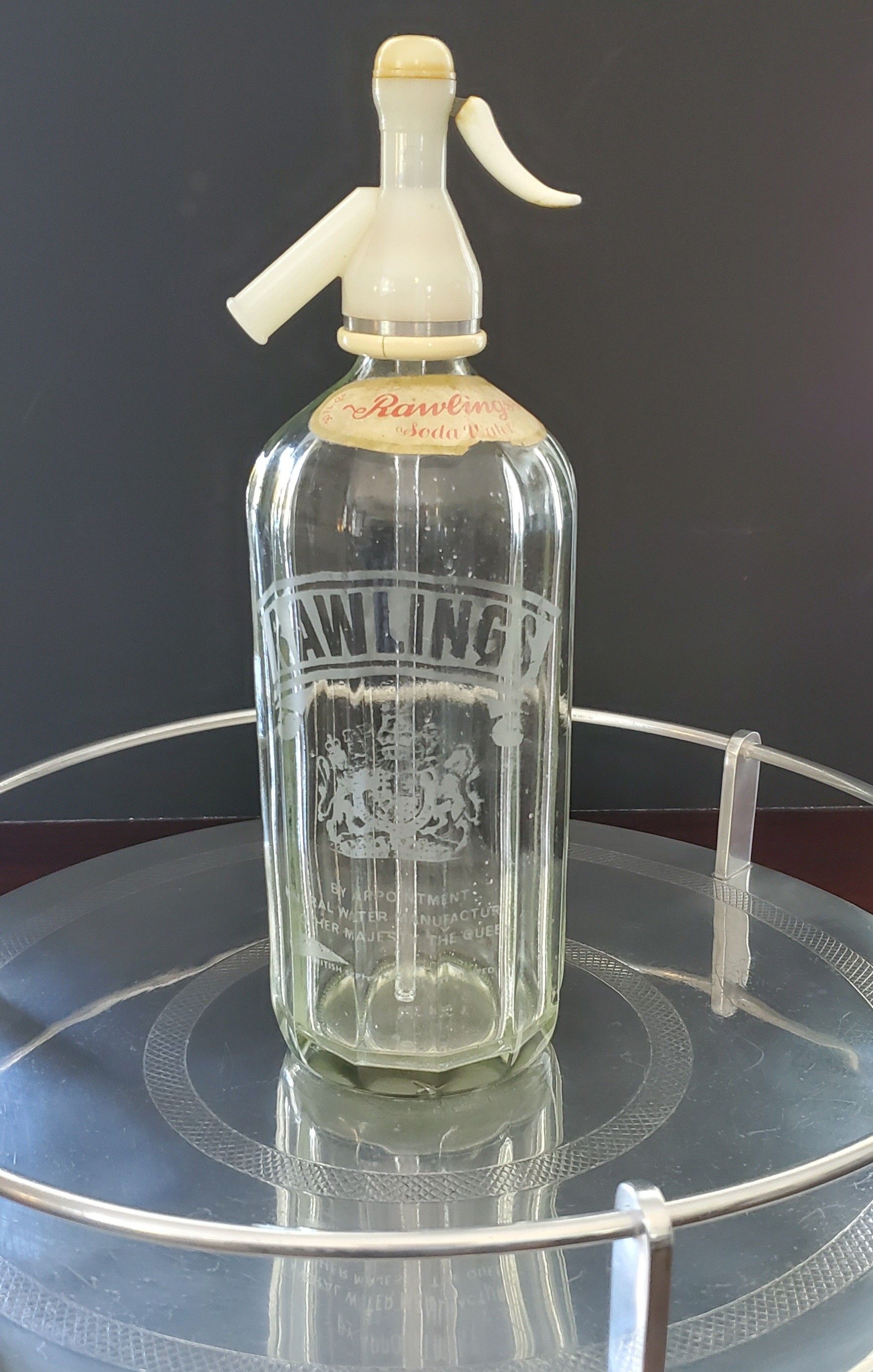 Liquor Bar / Seltzer Water bottle, Crystal