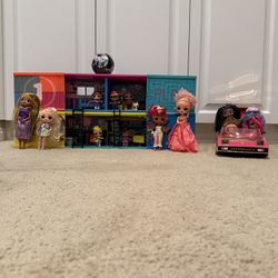 Huge LOL Surprise Lot – Clubhouse + Dolls + Car!