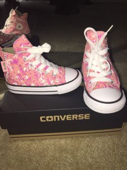 CONVERSE ALL STAR DAYBREAK PIN FOR GIRLS SIZE 6 NEW IN BOX FROM KOHL'S $25. RETAILS $35