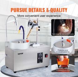 VEVOR Gem Faceting Machine, 180W Jade Grinding Polishing Machine 0-2980RPM Adjustable Rotating Speed,