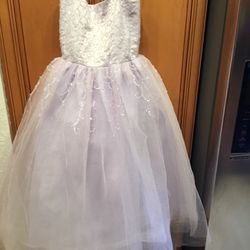 Beautiful Lavender Easter Dress , Wedding Flower Girl Dress 
