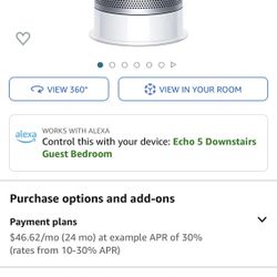Dyson Pure Hot + Cool Air Purifier, Heater + Fan - HEPA Air Filter, Space Heater and Certified Asthma + Allergy Friendly, WiFi-Enabled – HP04