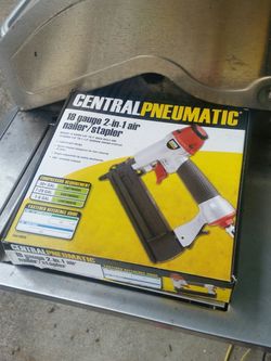 Central Pneumatic 18 gauge 2 in 1 air nailer and stapler