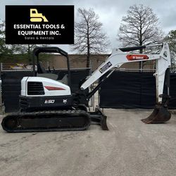 2018 Bobcat E50 Tracked Diesel Compact Mini Excavator - 2905 Hours