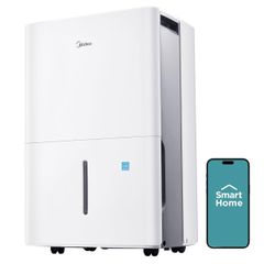 Midea 1,500 Sq. Ft. Energy Star Certified Dehumidifier With Reusable Air Filter 22 Pint - Ideal For Basements, Large & Medium Sized Rooms, And Bathroo