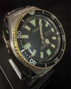 Citizen Promaster 8204-S123712 Automatic Diver 200M Black Dial Two-Tone Watch