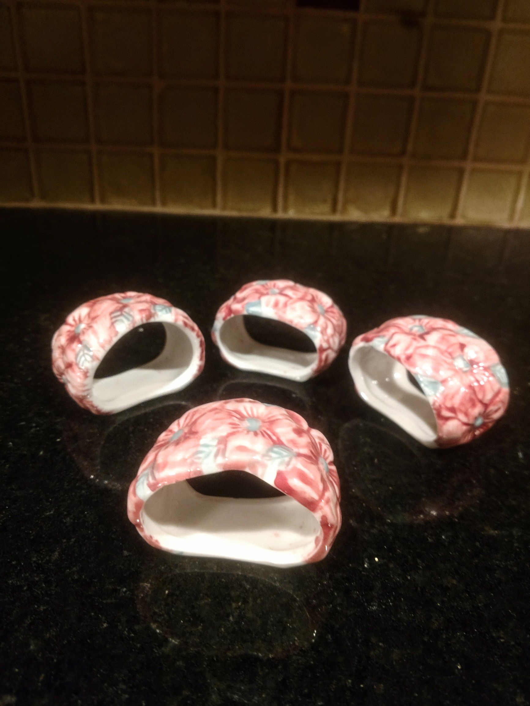 Vintage Ceramic Napkin Rings
