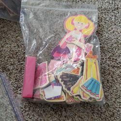 Dress Up Doll W Magnetic Clothes