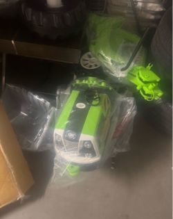 Green and Black Kids Ride-On Toy Car