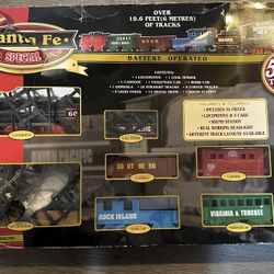 Ez Tec Santa Fe special 54 pc battery operated train set