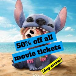 50% Off All Cinemark Movie Tickets