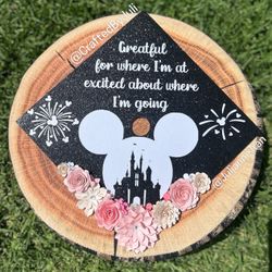 Custom Personalize Graduation Cap Topper + Permanent Cap Design