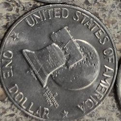 1976 United States Dwight Eisenhower Liberty Bell Bicentennial Dollar 