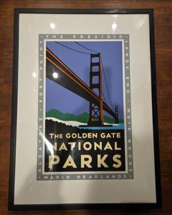 Golden Gate National Parks Framed Art Poster