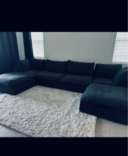 Large Black Sectional Sofa