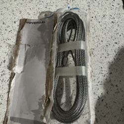 Garage Door, Silver Steel Spring Cables