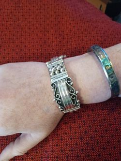 Solid Taxco Sterling Silver Bracelet
