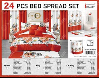 24 pcs Bed spread Set