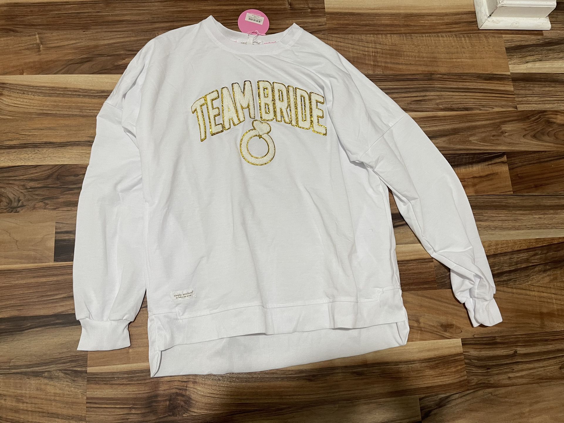 Team Bride Sweatshirt Size L NWT
