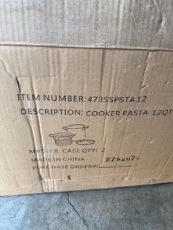 12 Qt Pasta Cooker Pot with Strainer Insert