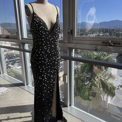 Black Beaded Dress 