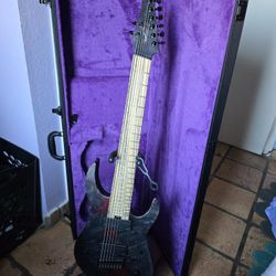 Legator N8FX Black Widow 8-string Multi Scale Electric Guitar With Fishman Pickups + Case