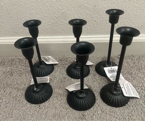 Metal candle holders 6 pieces