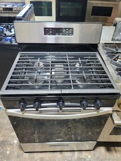 Whirlpool 5 Burner Stainless Steel Gas Stove Range Estufa