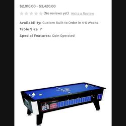 comercial grade hockey table