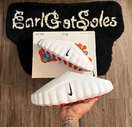 Nike Mind 001 Slide White Speed Red Size 14