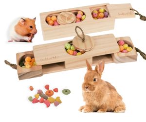 Interactive Wooden Rabbit Toys 2 Sets 