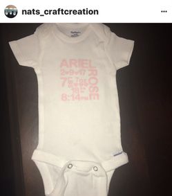 Custom Birth onesies
