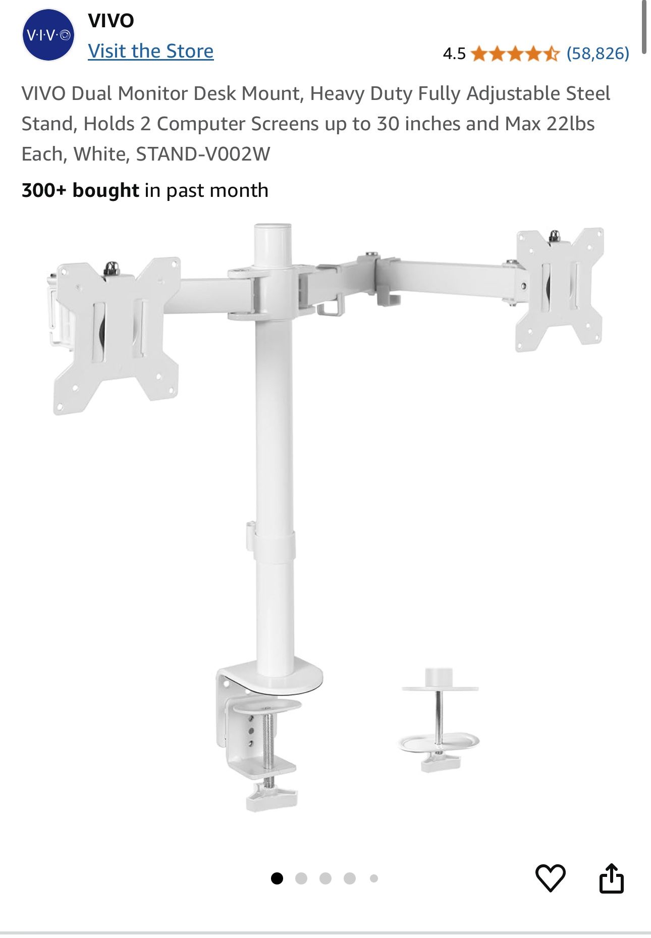Dual Computer Monitor Mount