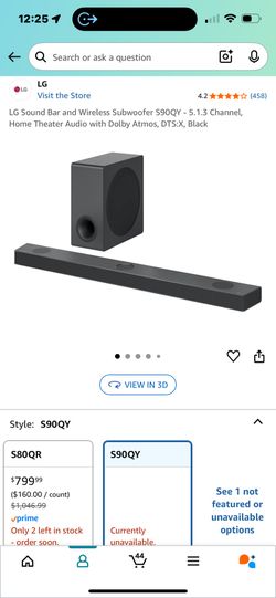 LG Speaker And Subwoofer 500 Watts 