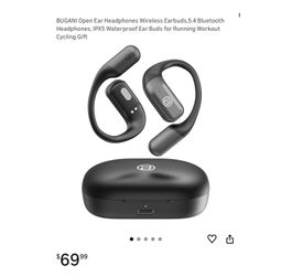 Brand new Open Ear Headphones Wireless Earbuds,5.4 Bluetooth Headphones, IPX5 Waterproof Ear Buds for Running Workout Cycling Gift  Whitestone/Flushin