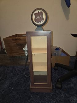 Vintage Gas Pump Shelf