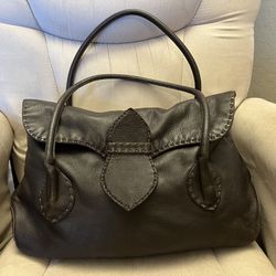 Desmo Brown/Chocolate Soft Leather Shoulder Bag/Hobo Handbag