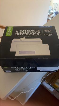 Pen+Gear #10 Single Window Envelopes 250 Count