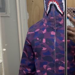 Bape Hoodie Purple 