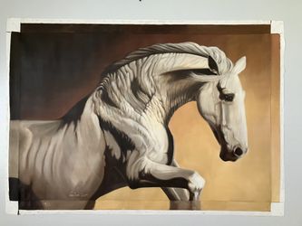 Lambarri Original and Unique Large Oil Painting with Certificate of Authenticity by Lambarri.