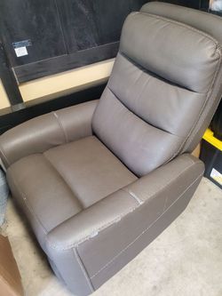 Leather recliner