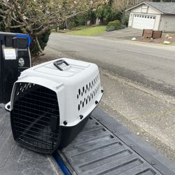 Small Dog Cat Rabbit Bunny Kennel Crate Carrier Like New 24" L by 14” W by 14” H 