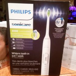 Philips Sonicare ProtectiveClean 6100 Rechargeable Electric Power Toothbrush, White