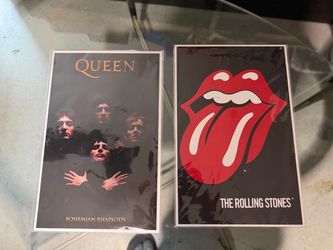 Queen & Rolling Stones Mini Posters Set of 2