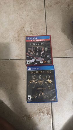 PS4 Injustice & Injustice 2 Both Games 12.00 Each