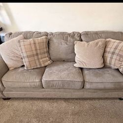 Sofa Sleeper, Queen Mattress, Brown Couch 