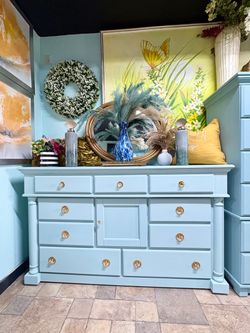 CUTE BLUE DRESSER AT PICKY PINCHERS 4830 49th Street N St Pete Open 12-6 pm Free Delivery