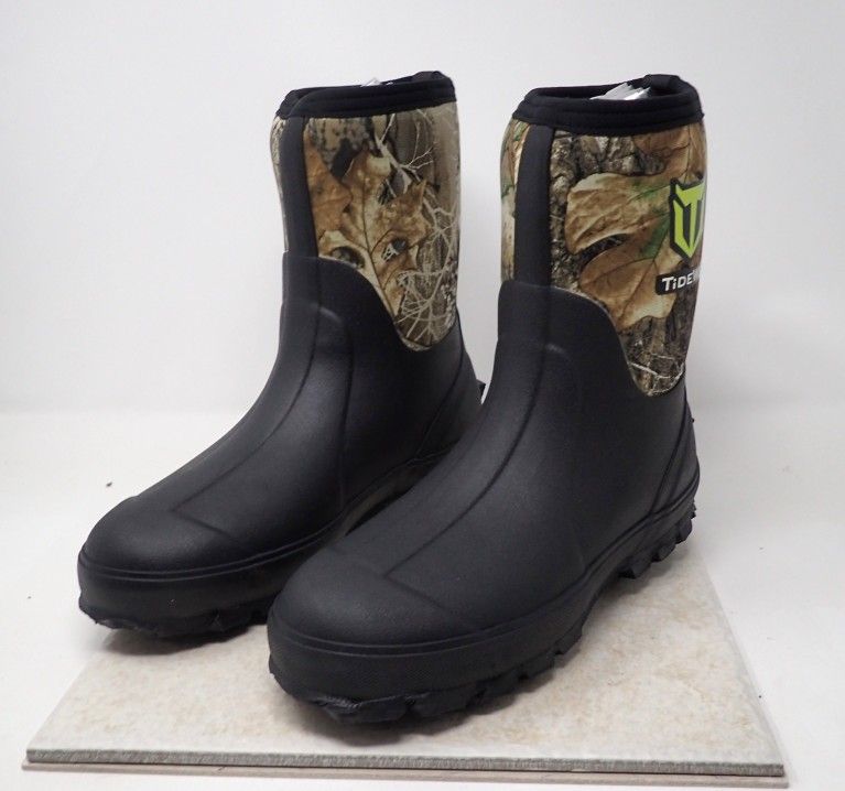 Rubber Boots Men's sizes 5, 6 or 13 Neoprene Insulated with Steel Shank