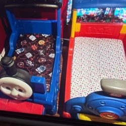 2  Train Toddler Beds 1 Princess Twin Bed 1 Car Twin Bed