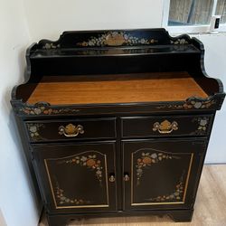 Ethan Allen Hitchcock Dry Sink/ Server Hand painted - Original.